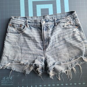 Denim Distressed Women American Eagle Jean Shorts Country Western Festival Fray